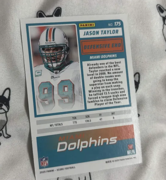 2025 Score Jason Taylor Green parallel