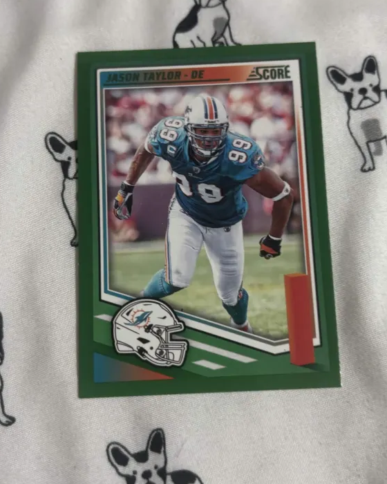 2025 Score Jason Taylor Green parallel
