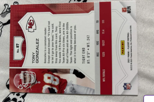 2021 Panini Playoff Tony Gonzalez