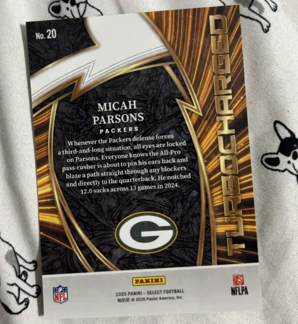 2025 Panini Select Football - Turbocharged #20 Micah Parsons